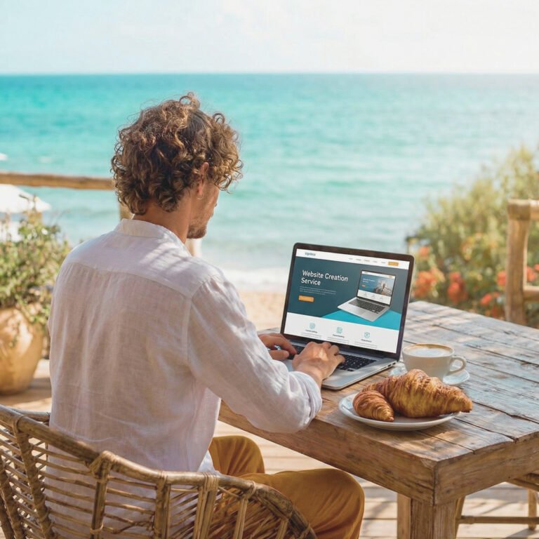 Libre gestion sur son siteweb à la plage
